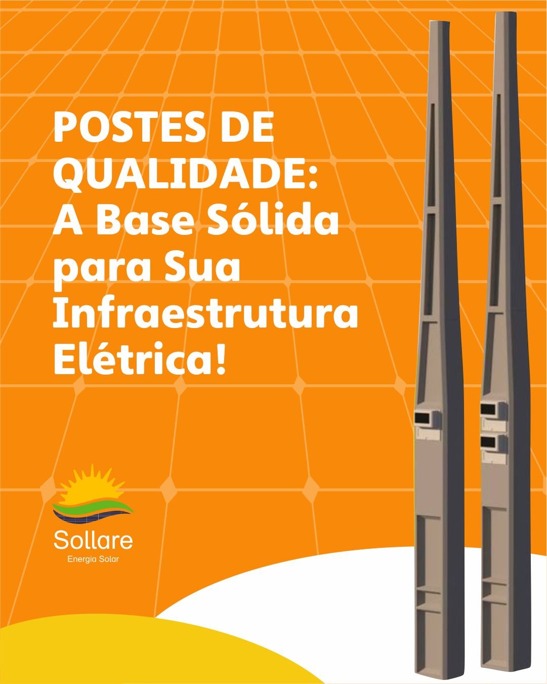 Postes de qualidade para infraestrutura elétrica